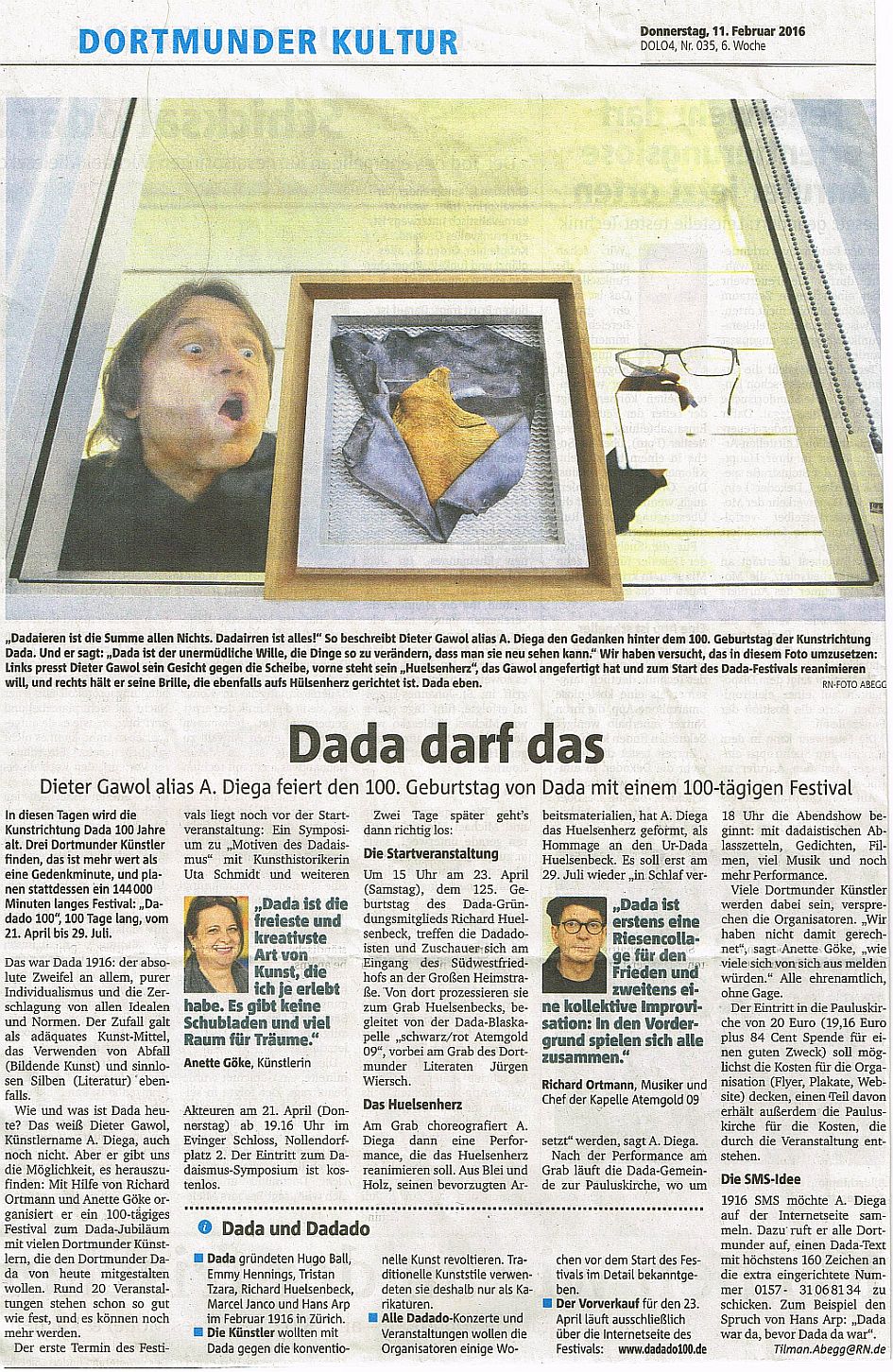 DADA darf das – Dortmunder Ruhrnachrichten vom 11.02.16